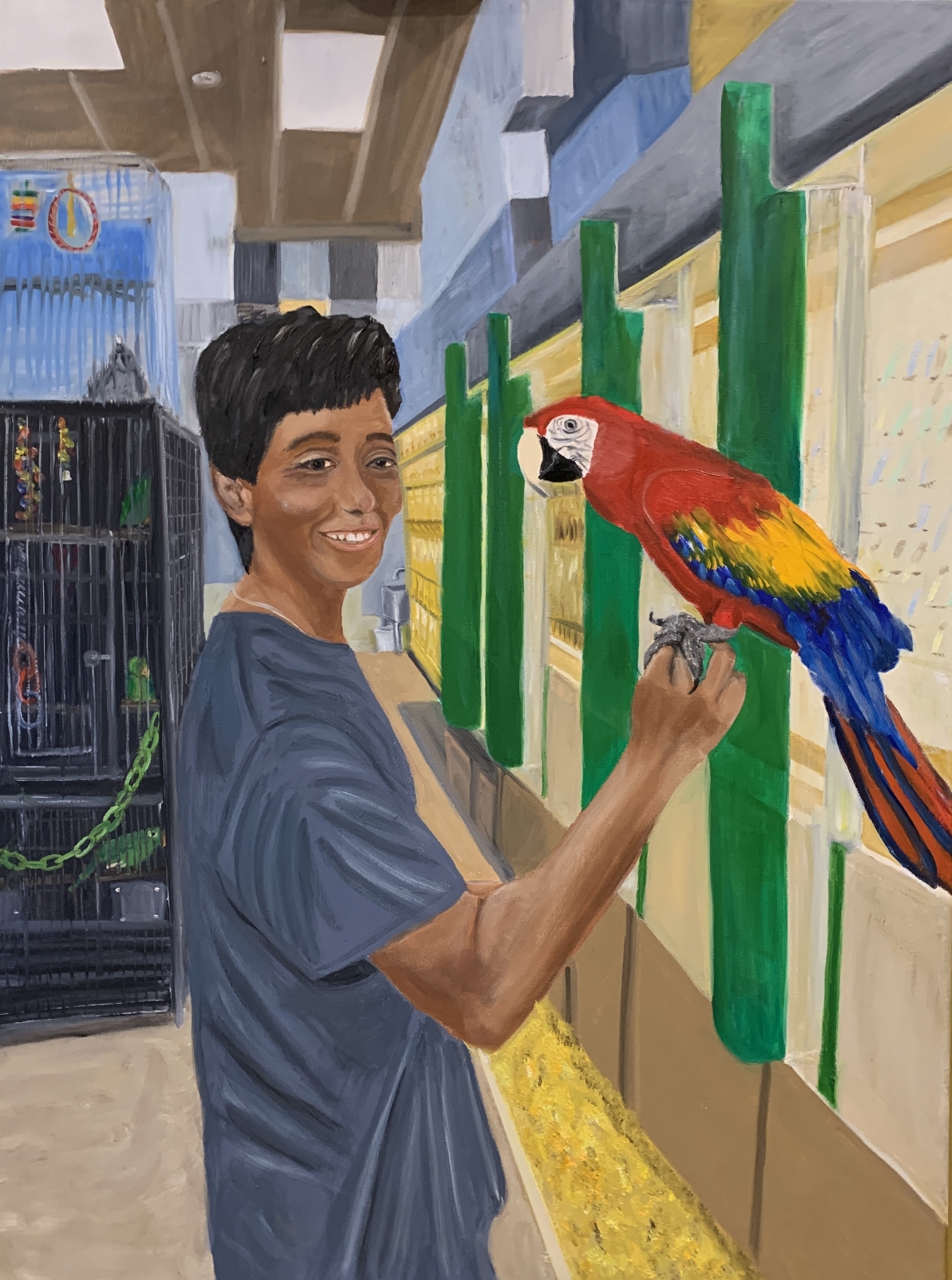 Ari With Macaw